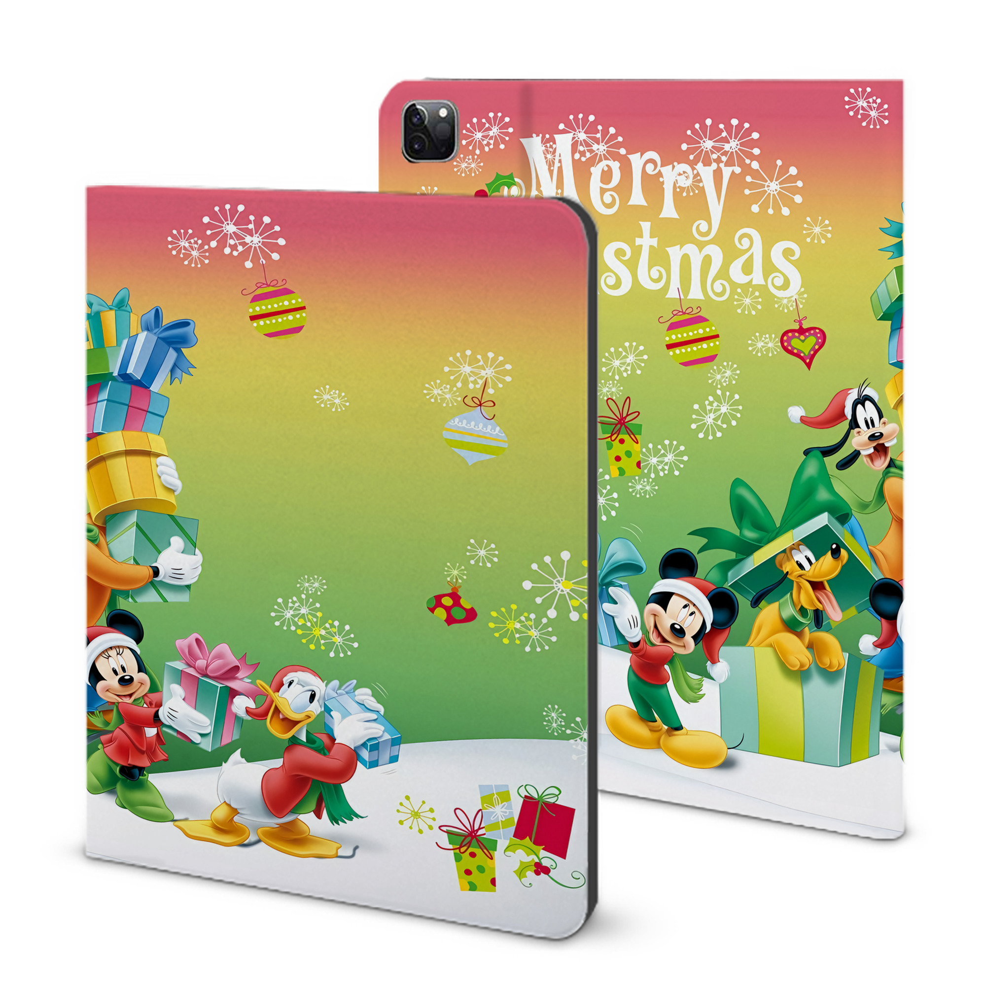 （画像用） ミッキーマウス Mickey Mouse IPad ケース ブック型 PUレザー TPU 耐衝撃 軽量 薄型 ペン収納なし 全面保護 IPad 各モデル対応
